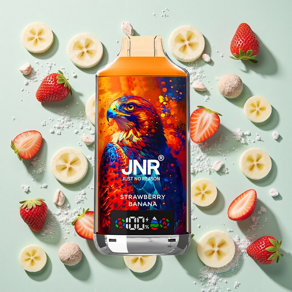 JNR Falcon X 18000 – Strawberry Banana : l’allié des amateurs de vape en quête de qualité et de saveurs équilibrées